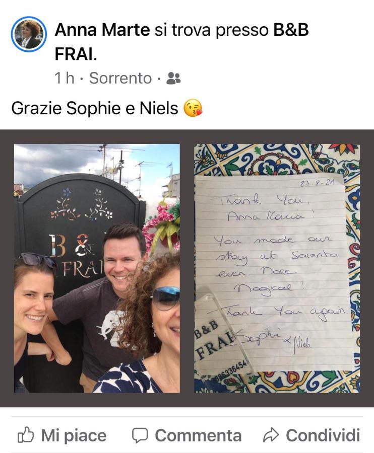 B&B Frai Sorrent Exterior foto